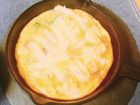 【糖質制限】ほうれん草ベーコンのチーズオムレツ♡